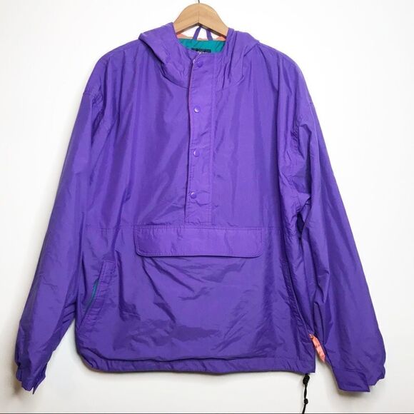 Vintage Duncan Row Purple Jacket Size Large Pullover Hoodie - Picture 2 of 8